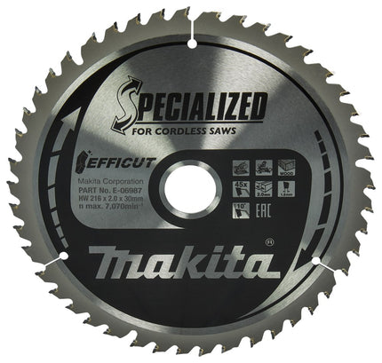 Afbeelding Makita zaagb efficut 216x30x2 45t 10g E-06987
