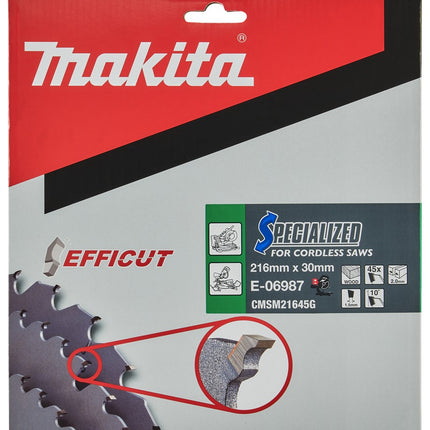 Afbeelding Makita zaagb efficut 216x30x2 45t 10g E-06987