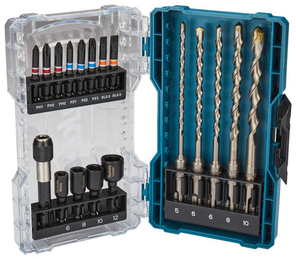 Afbeelding Makita boor/bit set 18-delig E-07026