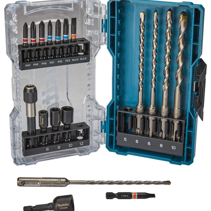 Afbeelding Makita boor/bit set 18-delig E-07026