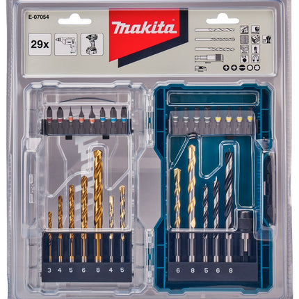 Afbeelding Makita boor/bit set 29-delig display E-07054