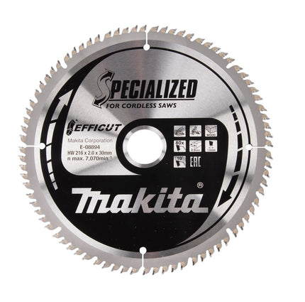 Afbeelding Makita zaagb.hout 216x1.5x30 t80 E-08894