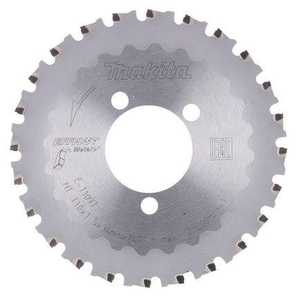 Afbeelding Makita hm zaagbl 110x15mm 24t E-11097