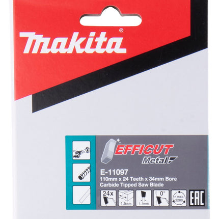 Afbeelding Makita hm zaagbl 110x15mm 24t E-11097