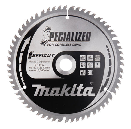 Afbeelding Makita zaagb ff 190x20x1,85 60t 10gr E-11162