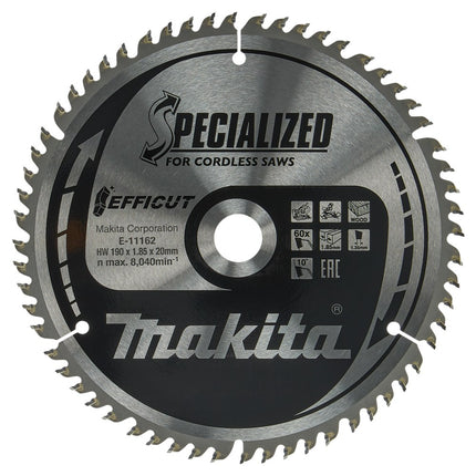 Afbeelding Makita zaagb ff 190x20x1,85 60t 10gr E-11162