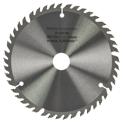 Afbeelding Makita efficut zaagb 136x20x1,4 45t E-12136