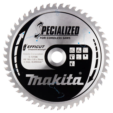 Afbeelding Makita hm zaagb effi compo 190x20x50t E-12186