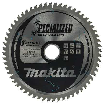 Afbeelding Makita hm zaagb effi compo 216x30x60t E-12192