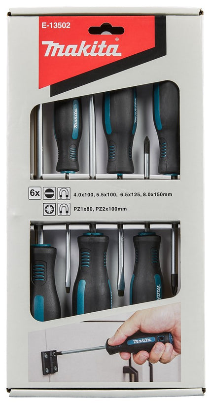 Afbeelding Makita schrdraaierset 6-dlg b pz/sl E-13502