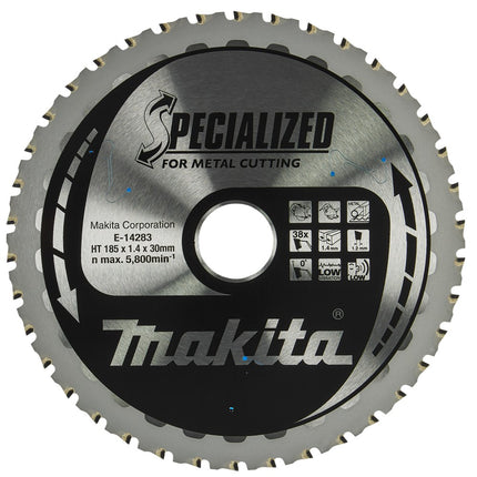Afbeelding Makita zaagb staal 185x30 38t 0g E-14283