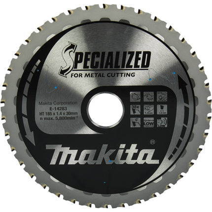 Afbeelding Makita zaagb staal 185x30 38t 0g E-14283