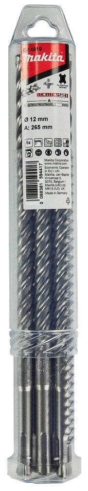 Afbeelding Makita sds boor nemii 12x265x200 5st E-14819