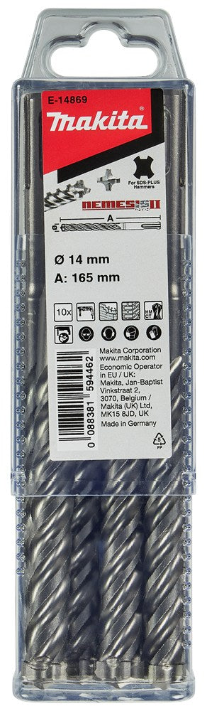 Afbeelding Makita sds boor nemii 14x165x100 10s E-14869