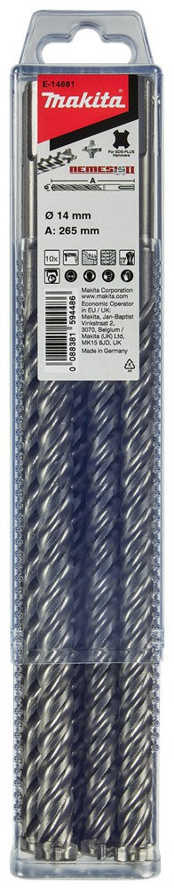 Afbeelding Makita sds boor nemii 14x265x200 10s E-14881