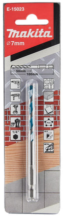 Afbeelding Makita multi-boor 7x100mm 1/4 zk E-15023
