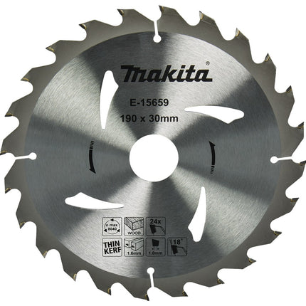 Afbeelding Makita cirkelzaagbl 190x20x1,6 24t E-15659