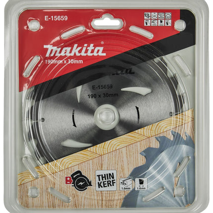 Afbeelding Makita cirkelzaagbl 190x20x1,6 24t E-15659