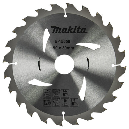 Afbeelding Makita cirkelzaagbl 190x20x1,6 24t E-15659