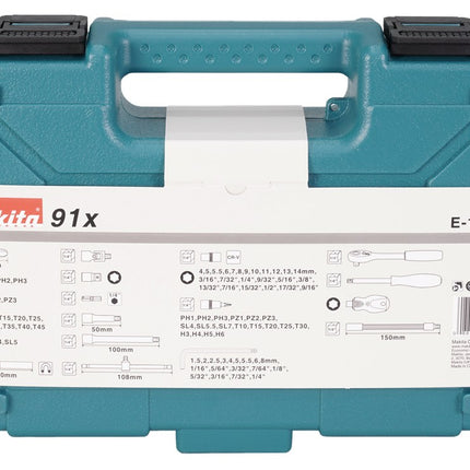 Afbeelding Makita handgereedschapsset 91-delig E-15752