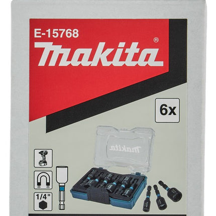 Afbeelding Makita doppenset 6-dlg imp blk E-15768