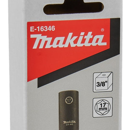 Afbeelding Makita krachtdop impbl 3/8 17mm lang E-16346