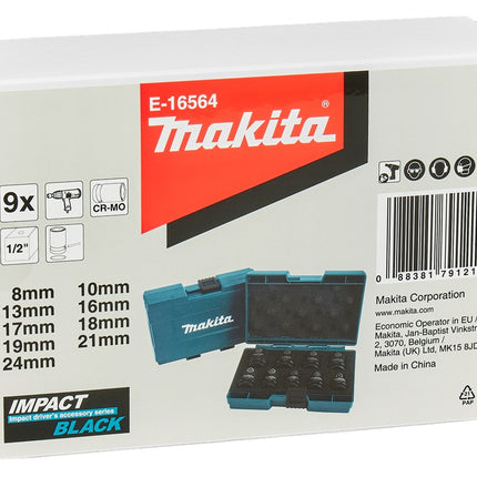 Afbeelding Makita krachtdopset impbl 1/2 9-dlg E-16564