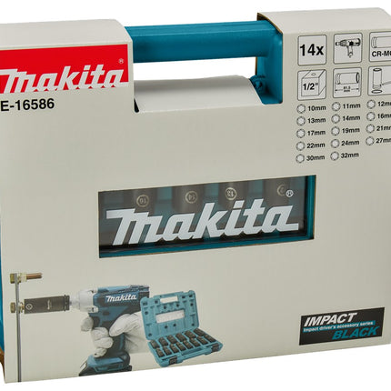 Afbeelding Makita krachtdopset impbl 1/2 14-dlg E-16586
