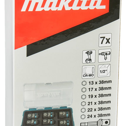 Afbeelding Makita krachtdopset impbl 1/2 7-dlg E-16592
