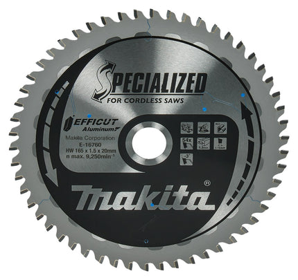 Afbeelding Makita hm zaagb 165x20mm 54t -3g alu E-16760