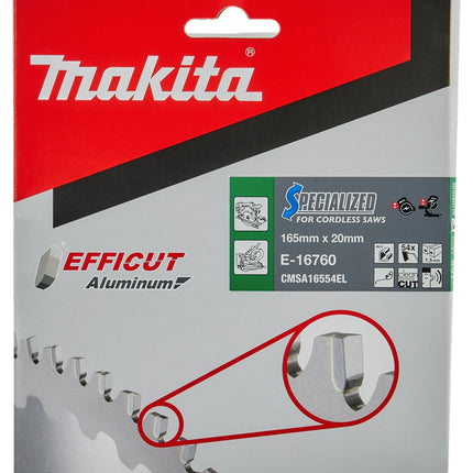 Afbeelding Makita hm zaagb 165x20mm 54t -3g alu E-16760