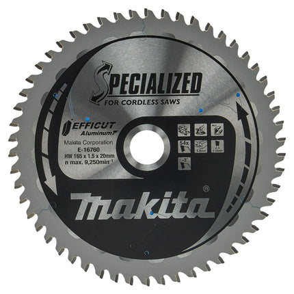 Afbeelding Makita hm zaagb 165x20mm 54t -3g alu E-16760