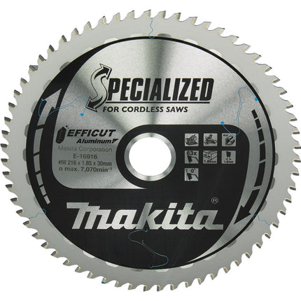 Afbeelding Makita hm zaagb 216x30mm 63t 0g alu E-16916