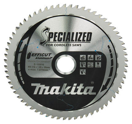 Afbeelding Makita hm zaagb 216x30mm 63t 0g alu E-16916