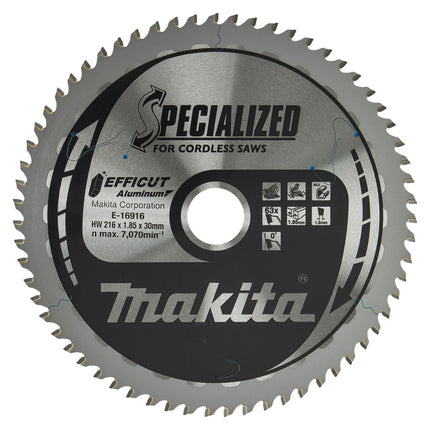 Afbeelding Makita hm zaagb 216x30mm 63t 0g alu E-16916
