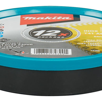 Afbeelding Makita doorsl.sch. 125x1,0 rvs 12st E-17120-12