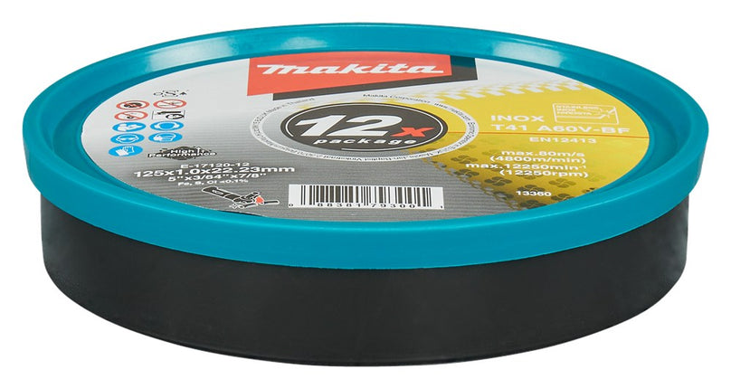 Afbeelding Makita doorsl.sch. 125x1,0 rvs 12st E-17120-12