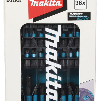Afbeelding Makita schroefbitset 36dlg impblack E-22925