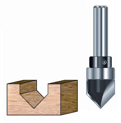 Afbeelding ENT v-groeffrees hm met lager schacht 8 mm 12180