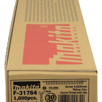 Afbeelding Makita schroefl.4,0x30 spnplt geelp. F-31764
