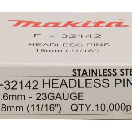 Afbeelding Makita pin vk 18mm rvs F-32142