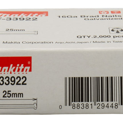 Afbeelding Makita brad 25mm F-33922