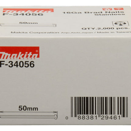 Afbeelding Makita brad 50mm rvs F-34056