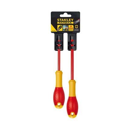 STANLEY VDE SCHROEVENDRAAIERSET BORNEO PZ1 X 100MM AND PZ2 X 125MM
