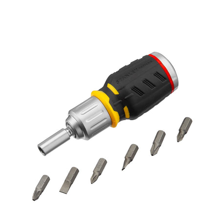 STANLEY FATMAX RATELSCHROEVENDRAAIER STUBBY 6 BITS