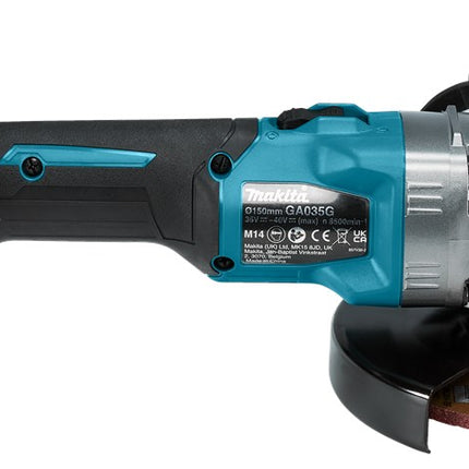 Afbeelding Makita 40 v max haakse slijper 150 mm GA035GZ