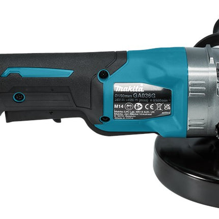 Afbeelding Makita 40 v max haakse slijper 150 mm GA036GZ