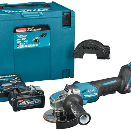 Afbeelding Makita 40 v max haakse slijper 125 mm x-lock GA044GM201