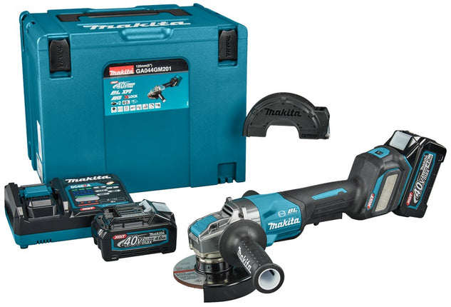 Afbeelding Makita 40 v max haakse slijper 125 mm x-lock GA044GM201