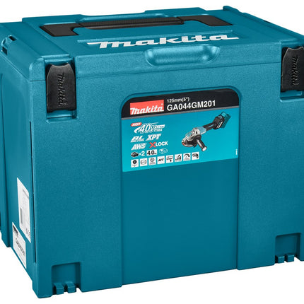 Afbeelding Makita 40 v max haakse slijper 125 mm x-lock GA044GM201